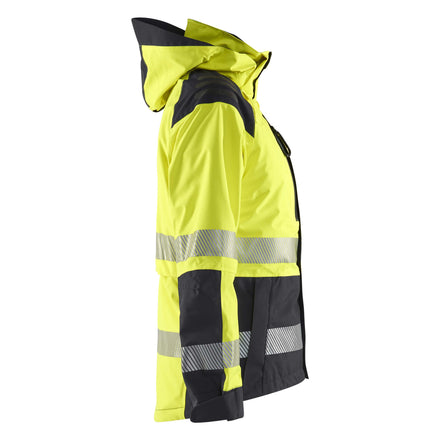 Blaklader 4436 Womens Hi Vis Shell Jacket Hi Vis Yellow Black Right