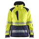 Blaklader 4436 Womens Hi Vis Shell Jacket Hi Vis Yellow Navy Blue Main