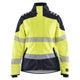 Blaklader 4448 Womens Multinorm Softshell Jacket Hi Vis Yellow Navy Blue Main