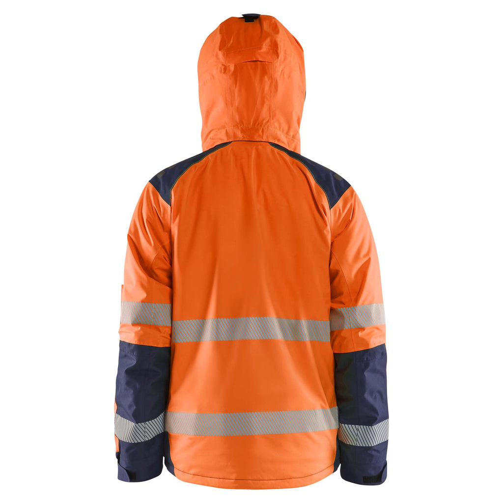 Blaklader 4455 Hi Vis Winter Jacket Hi Vis Orange Navy Blue Feature