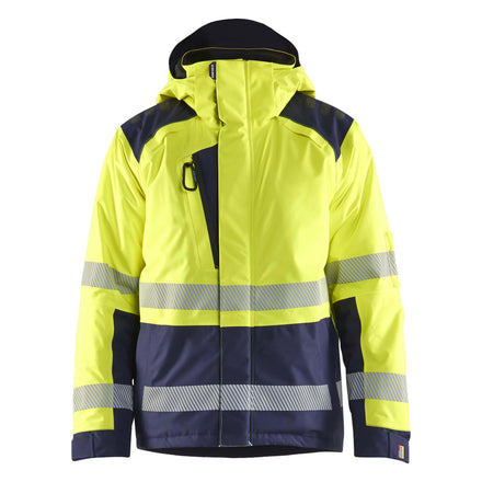 Blaklader 4455 Hi Vis Winter Jacket Hi Vis Yellow Navy Blue Main