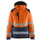 Blaklader 4456 Womens Hi Vis Winter Jacket Hi Vis Orange Navy Blue Main