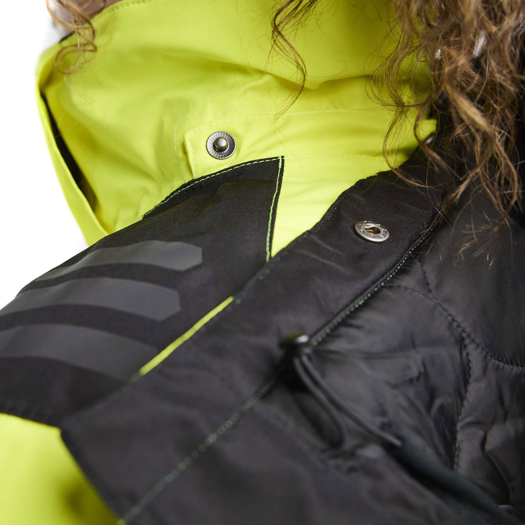 Blaklader 4456 Womens Hi Vis Winter Jacket Hi Vis Yellow Black Feature 2