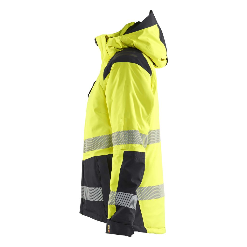 Blaklader 4456 Womens Hi Vis Winter Jacket Hi Vis Yellow Black Left