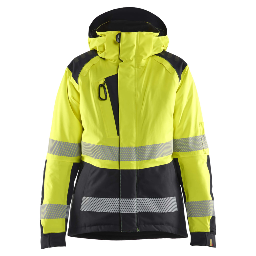 Blaklader 4456 Womens Hi Vis Winter Jacket Hi Vis Yellow Black Main