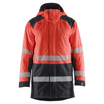 Blaklader 4457 Hi Vis Winter Parka Hi Vis Red Black Main