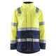 Blaklader 4467 Flame Resistant Winter Parka Hi Vis Yellow Navy Blue Main