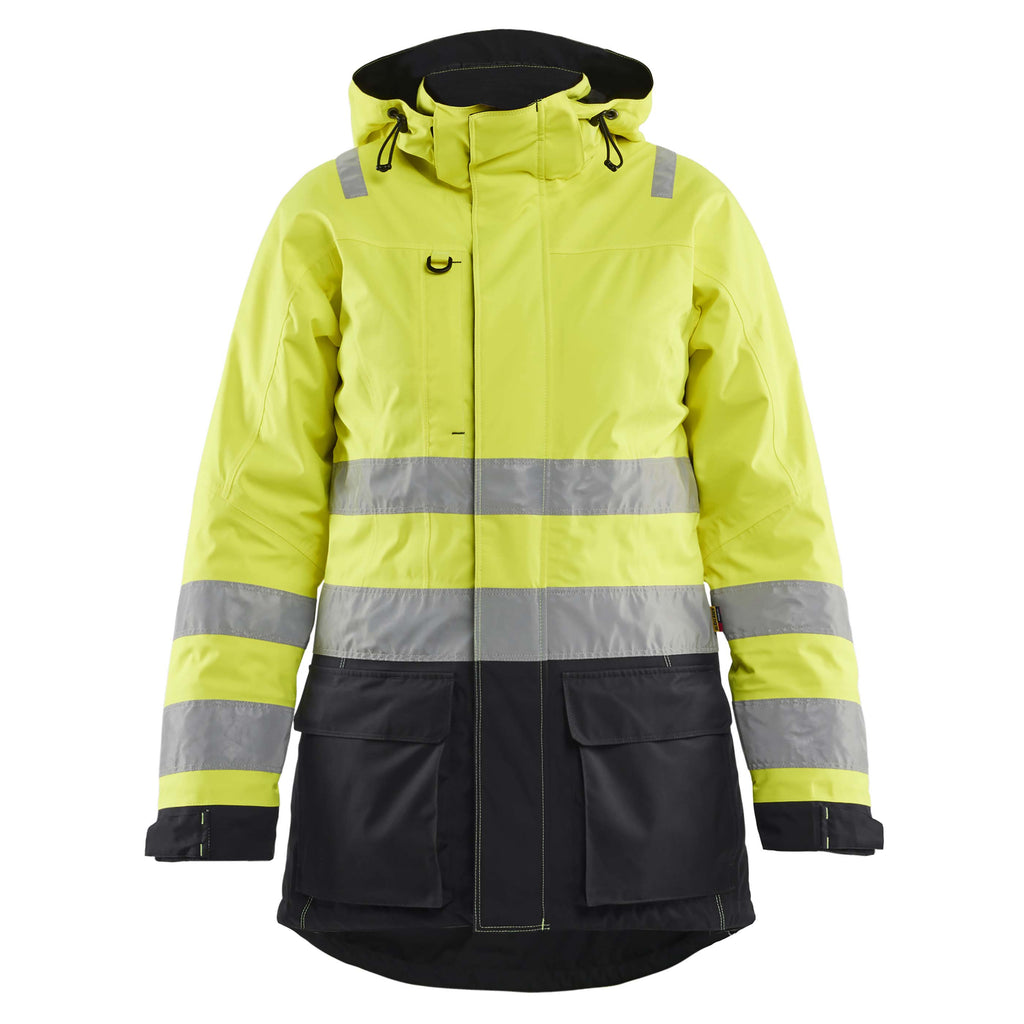 Blaklader 4472 Womens Hi Vis Winter Parka Hi Vis Yellow Black Main