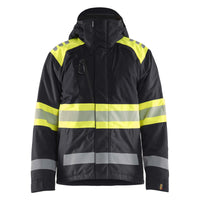 Blaklader 4480 Hi Vis Winter Jacket Black Hi Vis Yellow Main