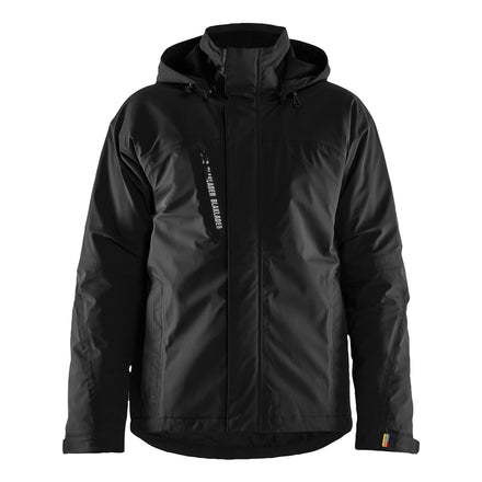 Blaklader 4484 Lightweight Lined Winter Jacket Stretch Black Black Front