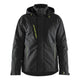 Blaklader 4484 Lightweight Lined Winter Jacket Stretch Black Hi Vis Yellow Front