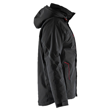 Blaklader 4484 Lightweight Lined Winter Jacket Stretch Black Red Right
