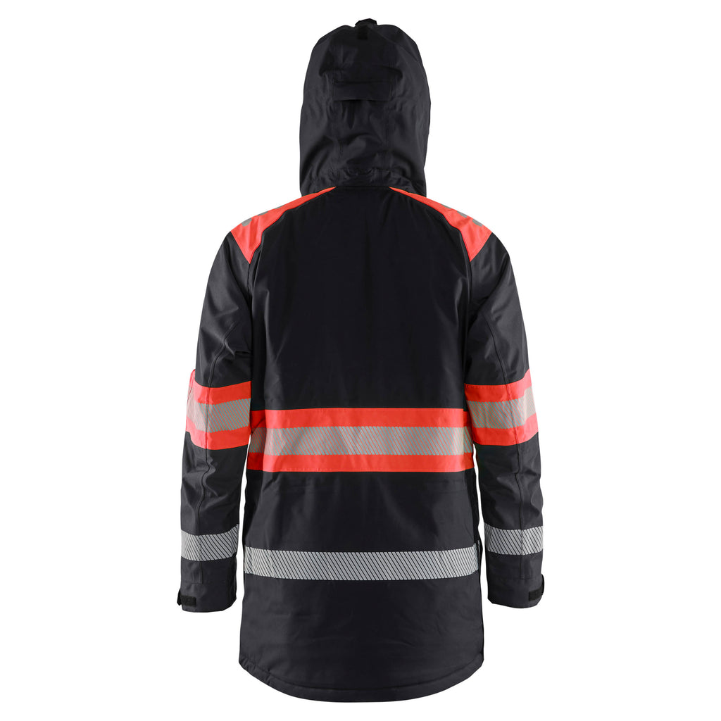 Blaklader 4485 Hi Vis Winter Parka Black Hi Vis Red Feature