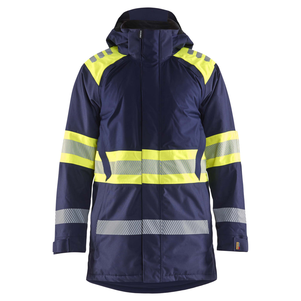 Blaklader 4485 Hi Vis Winter Parka Navy Blue Hi Vis Yellow Main