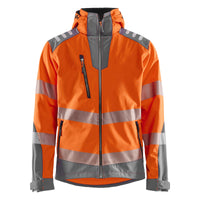 Blaklader 4491 Hi Vis Softshell Jacket Hi Vis Orange Grey Main