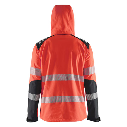 Blaklader 4491 Hi Vis Softshell Jacket Hi Vis Red Black Feature