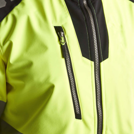 Blaklader 4491 Hi Vis Softshell Jacket Hi Vis Yellow Black Feature 2