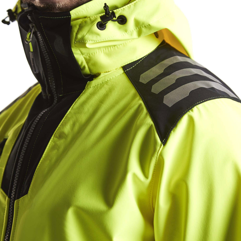 Blaklader 4491 Hi Vis Softshell Jacket Hi Vis Yellow Black Feature 4