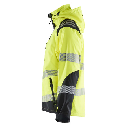 Blaklader 4491 Hi Vis Softshell Jacket Hi Vis Yellow Black Left