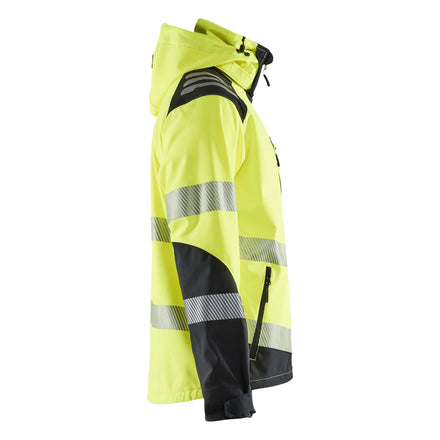 Blaklader 4491 Hi Vis Softshell Jacket Hi Vis Yellow Black Right