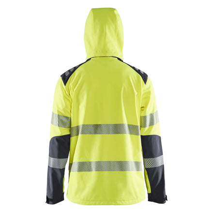 Blaklader 4491 Hi Vis Softshell Jacket Hi Vis Yellow Grey Feature