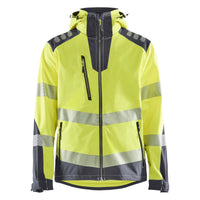 Blaklader 4491 Hi Vis Softshell Jacket Hi Vis Yellow Grey Main