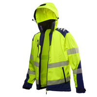 Blaklader 4491 Hi-Vis Yellow/Navy Blue Softshell Jacket