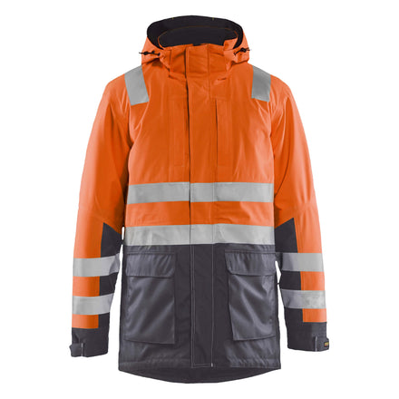 Blaklader 4495 Hi Vis Winter Parka Hi Vis Orange Grey Main