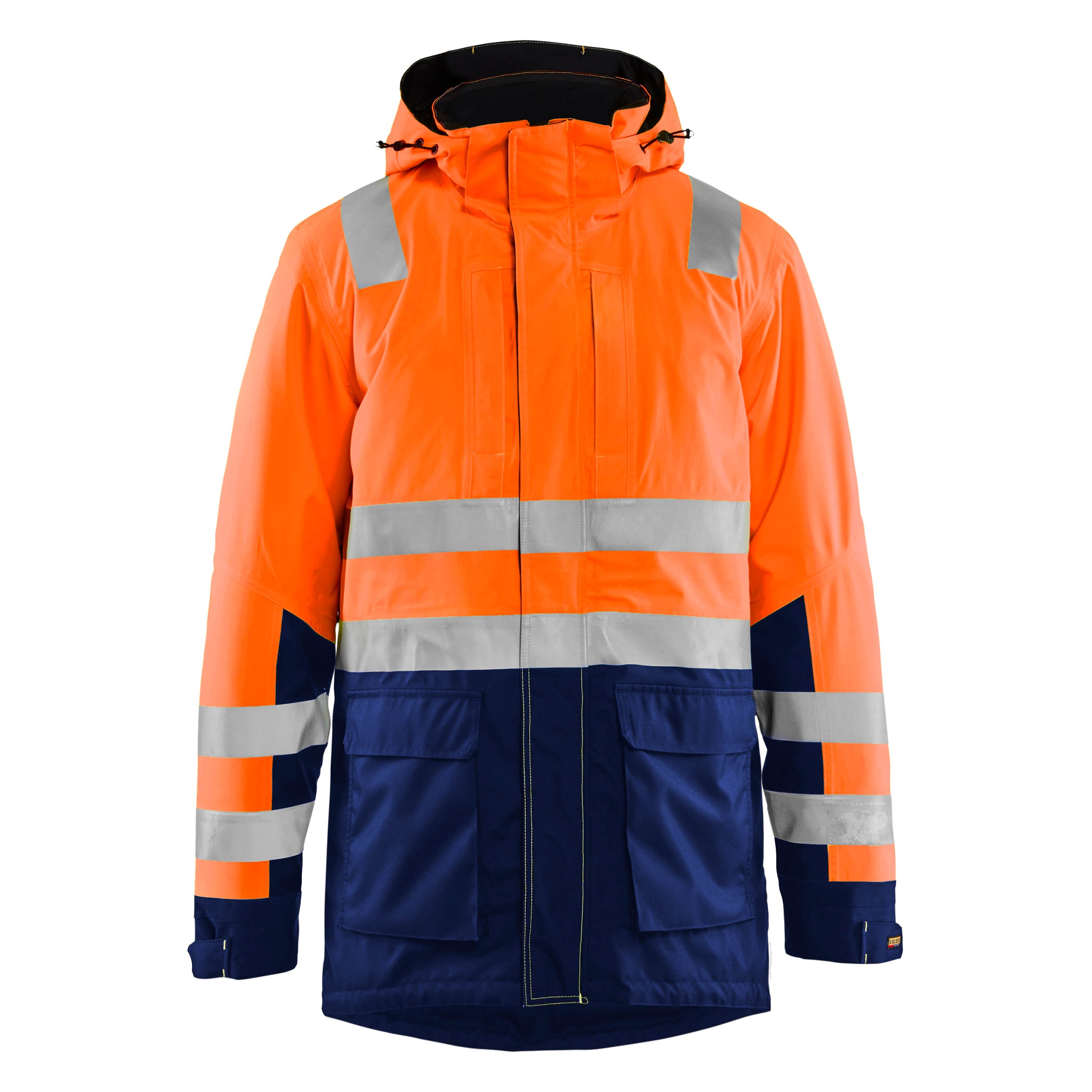 Blaklader 4495 Hi-Vis Orange/Navy Blue Winter Parka | Start Safety UK