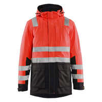 Blaklader 4495 Hi Vis Winter Parka Hi Vis Red Black Main