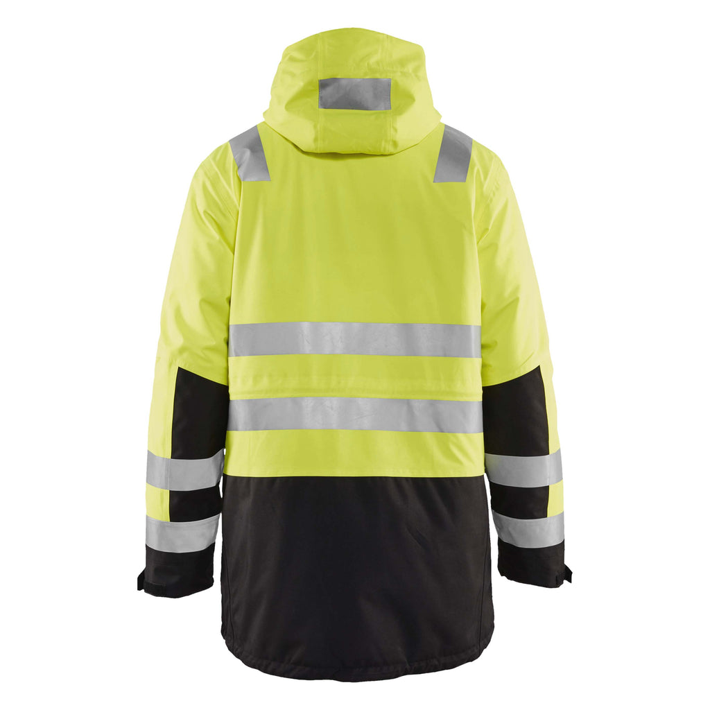 Blaklader 4495 Hi Vis Winter Parka Hi Vis Yellow Black Back