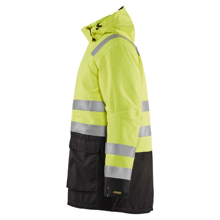 Blaklader 4495 Hi Vis Winter Parka Hi Vis Yellow Black Left