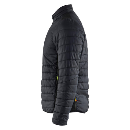 Blaklader 4710 Warm Lined Jacket Black Hi Vis Yellow Left