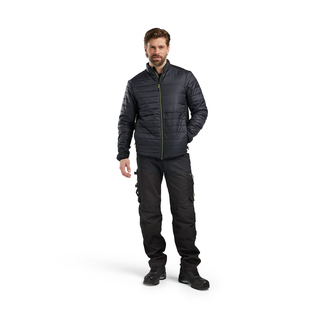 Blaklader 4710 Warm Lined Jacket Black Hi Vis Yellow Model