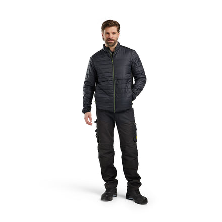 Blaklader 4710 Warm Lined Jacket Black Hi Vis Yellow Model