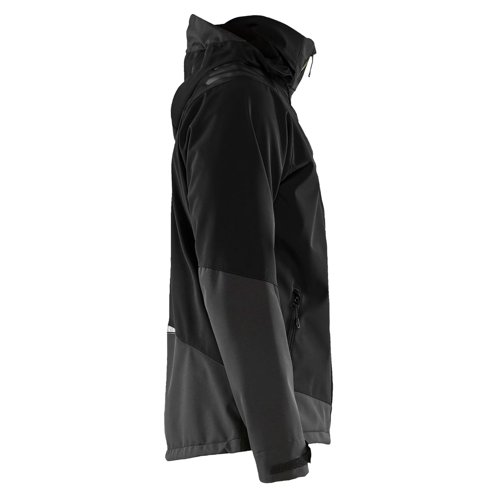 Blaklader 4749 Softshell Jacket Black Hi Vis Yellow Right