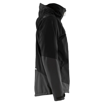 Blaklader 4749 Softshell Jacket Black Hi Vis Yellow Right