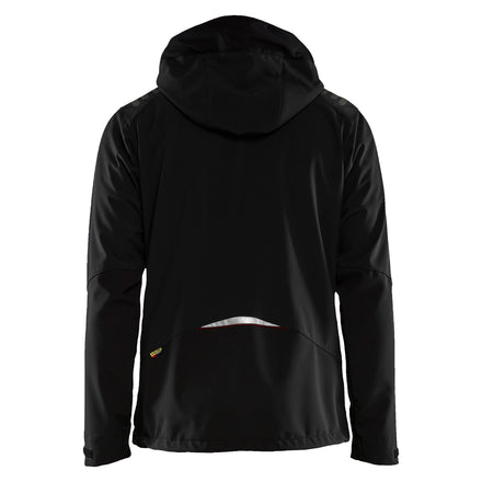 Blaklader 4749 Softshell Jacket Black Red Back