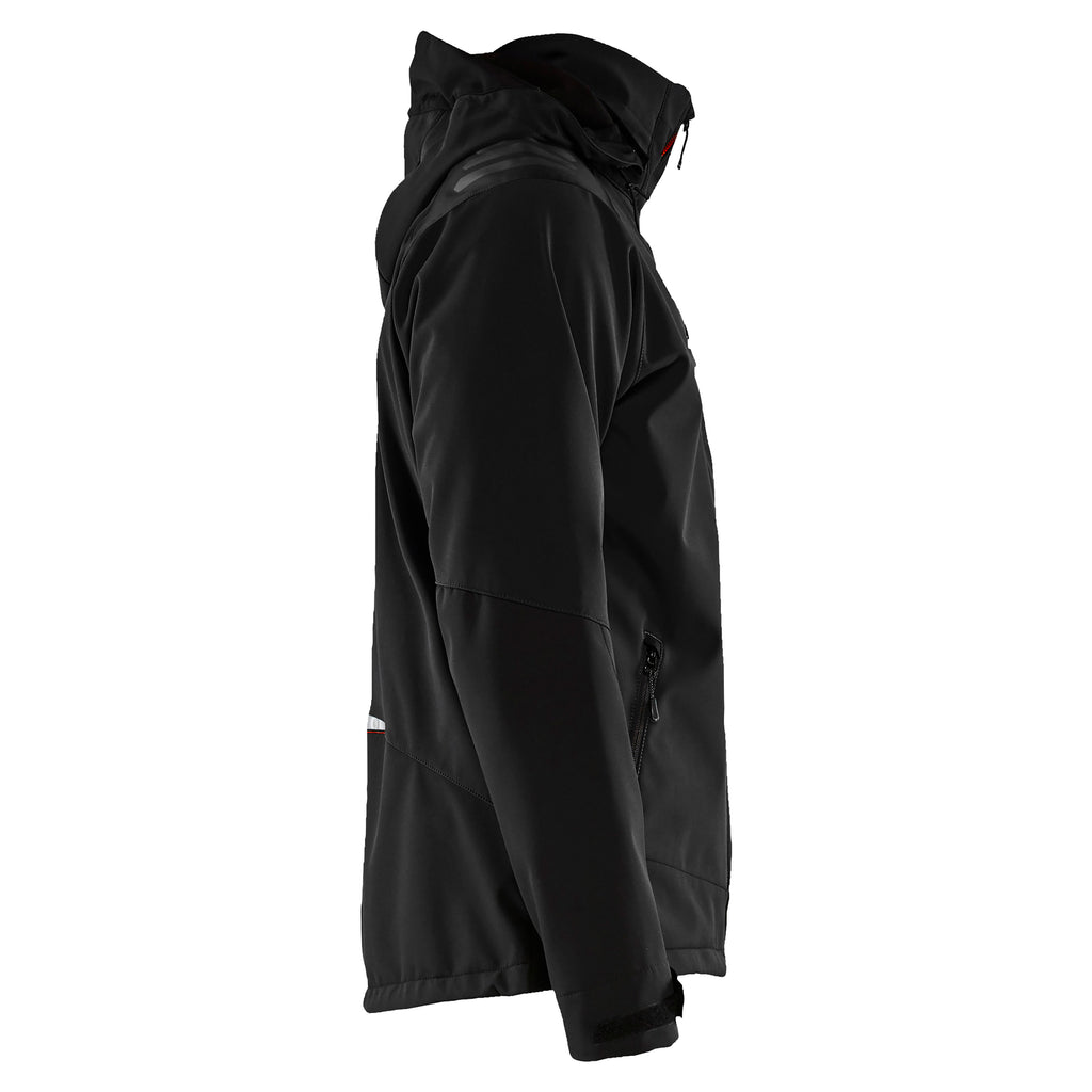 Blaklader 4749 Softshell Jacket Black Red Right