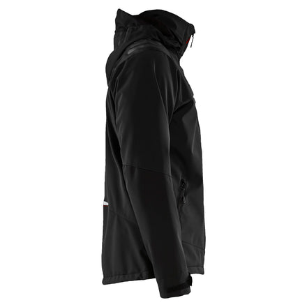 Blaklader 4749 Softshell Jacket Black Red Right
