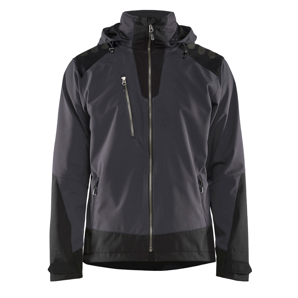 Blaklader 4749 Softshell Jacket Dark Grey Black Front