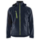 Blaklader 4749 Softshell Jacket Dark Navy Blue Hi Vis Yellow Front