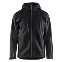 Blaklader 4753 Softshell Jacket With Hood Black Dark Grey Front
