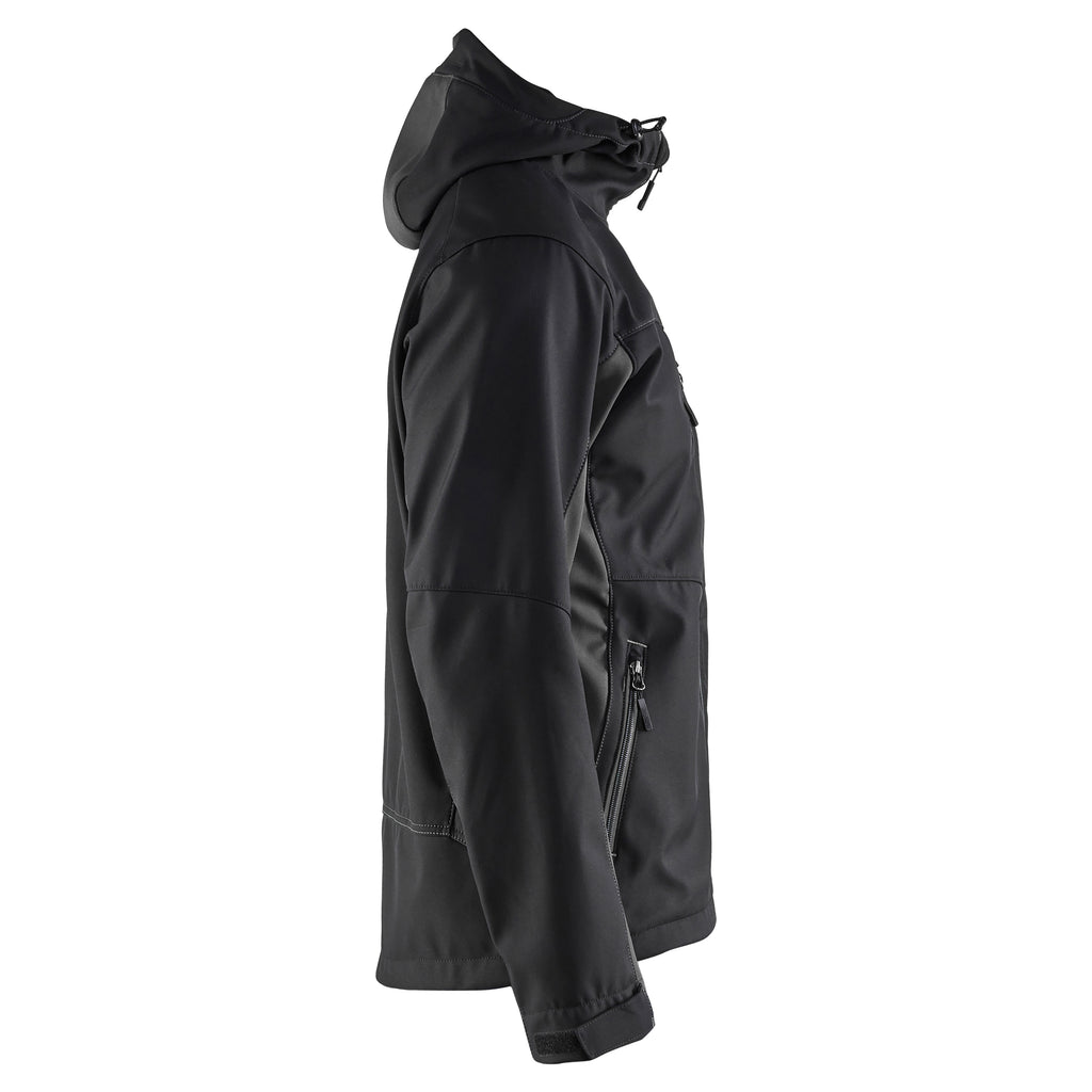 Blaklader 4753 Softshell Jacket With Hood Black Dark Grey Right
