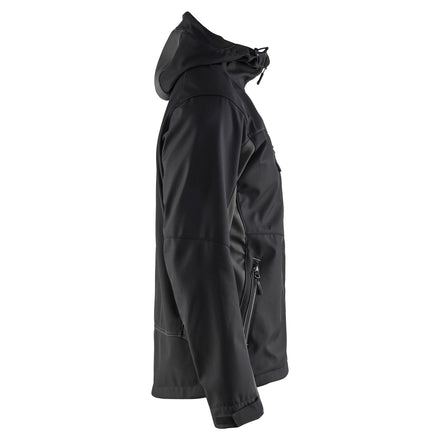Blaklader 4753 Softshell Jacket With Hood Black Dark Grey Right