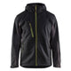 Blaklader 4753 Softshell Jacket With Hood Black Hi Vis Yellow Front