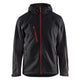 Blaklader 4753 Softshell Jacket With Hood Black Red Front