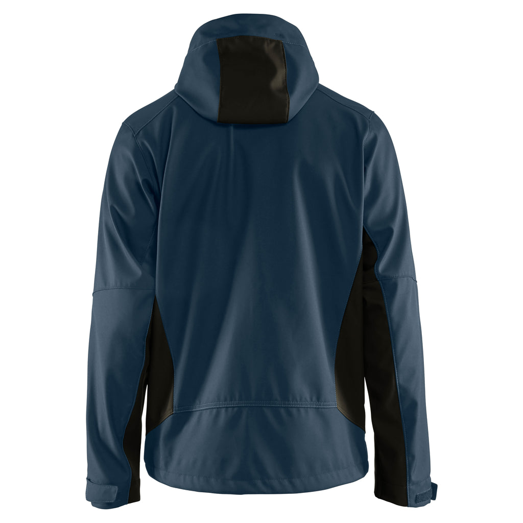 Blaklader 4753 Softshell Jacket With Hood Dark Navy Black Back