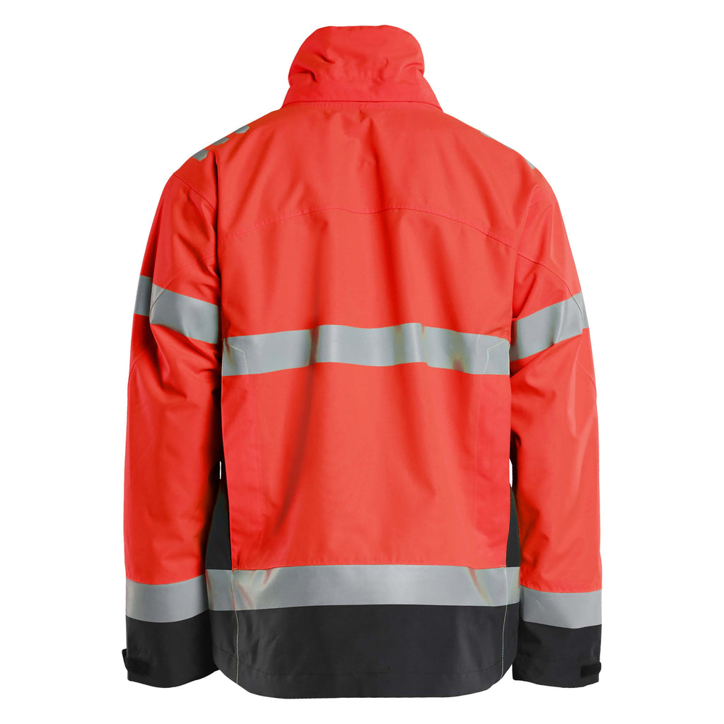 Blaklader 4760 Hi Vis Shell Jacket Hi Vis Red Black Back