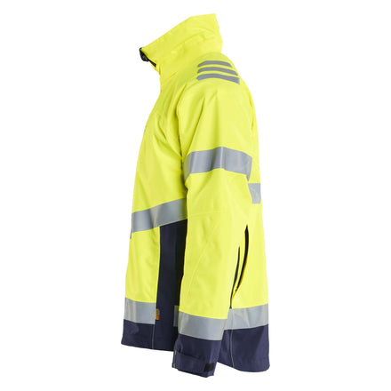 Blaklader 4760 Hi Vis Shell Jacket Hi Vis Yellow Navy Blue Left